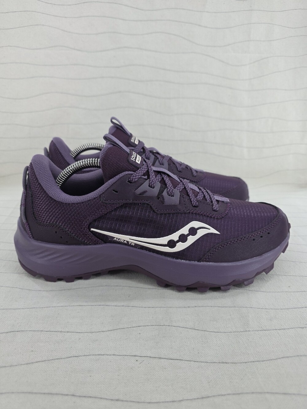 Saucony Womens Aura TR Purple Trail Running Sneaker Shoes S10862-201 Size 9.5